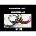 Marbled Effect Necklaces (+bonus)
