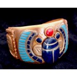 Faux antique Egyptian scarab bracelet