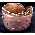 Faux copper heat patina bracelet cuff