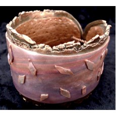 Faux copper heat patina bracelet cuff