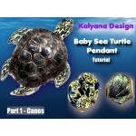 Realistic baby sea turtle pendant